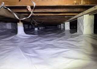 Crawlspace Transformation in Harrisville, MS