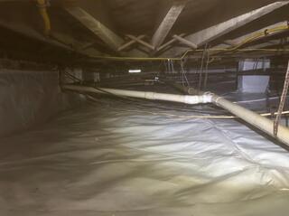 Upgraded Crawl Space Moisture Control in Morton, MS
