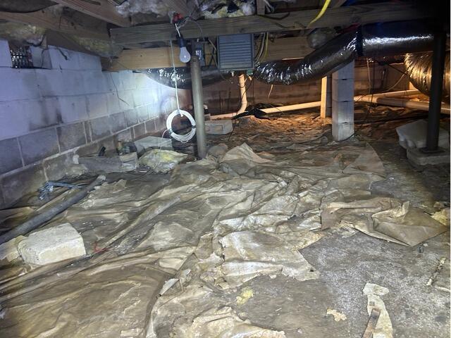 Crawl Space Repair in Coopertown, TN - Before Photo