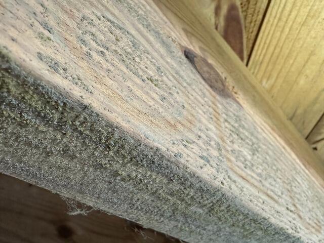 NuWood™ Restoration Brings Damaged Wood Back to Life in Hicksville, NY - Before Photo