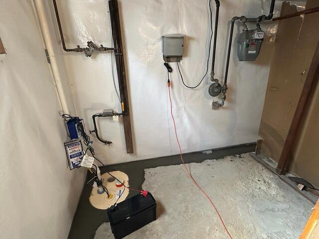 Basement Moisture Control System in Massapequa, NY - After Photo