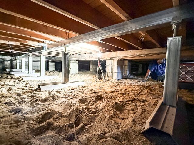 Wet Basement Concerns in Bayport, NY - Before Photo