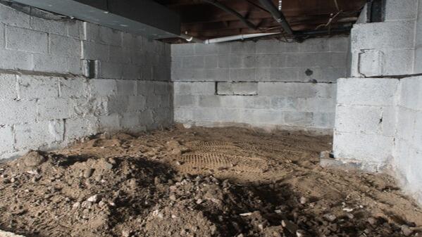 CleanSpace Crawl Space Encapsulation in Rocky Point, NY - Before Photo