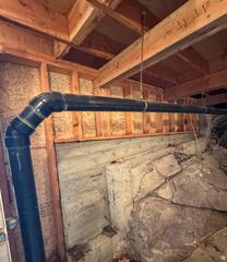 Crawlspace condition on Salt Spring Island