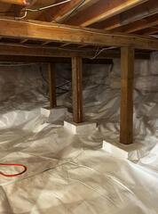 Crawlspace condition on Salt Spring Island