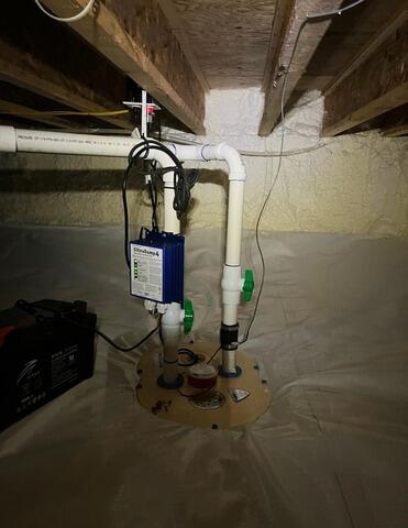 Water Issues in Crawl Space - Waldport, OR - After Photo