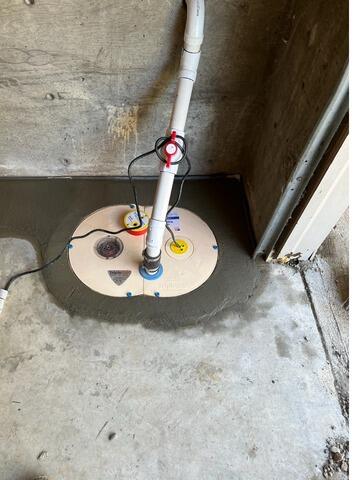 Water Entering in a Below Grade Garage in Clatskanie, OR - After Photo
