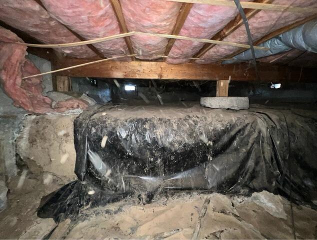 Budget-Friendly Foundation Reinforcement and Crawl Space Waterproofing - Albany, OR - Before Photo