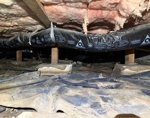Upgrading the Crawl Space Vapor Barrier - Salem, OR