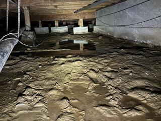 Tackling Standing Water in the Crawl Space, Oak Harbor, WA
