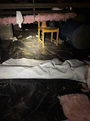 Upgrading Crawl Space to Create Storage- Lummi Island, WA