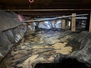 Crawl Space with Standing Water Before Sale- Portland, OR