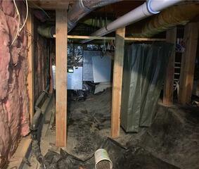Building Storage Platform Inside of Encapsulated Crawl Space - Beaverton, OR