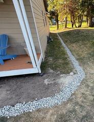 Drain Installation to Protect Foundation - Freeland, WA