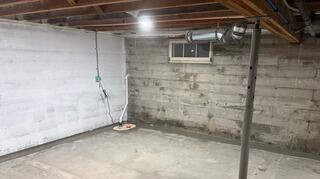 Waterproofing Along the Basement Floor - Bellingham, WA