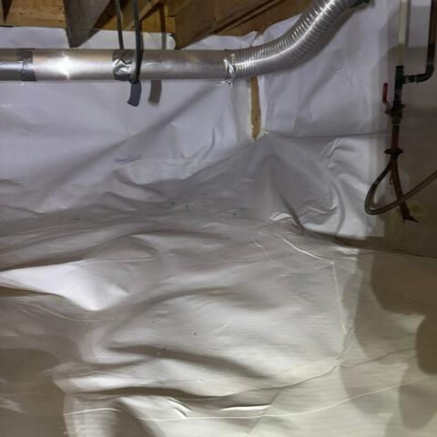 Encapsulated crawl space in Saint-Thomas, Quebec - After Photo