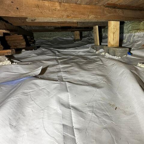 Crawl space renovation: before and after in Saint-Jean-de-l'Île-d'Orléans, Quebec - After Photo