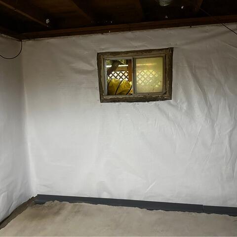 A finally dry basement in Saint-Ephrem-De-Beauce with WaterGuard! - After Photo