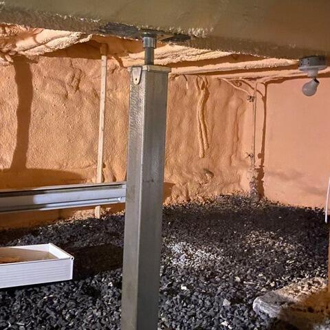 Foundation stabilization with the SmartJack system in Sainte-Francoise-De-Lotbiniere - After Photo