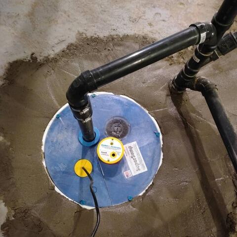 Drainage solution installed in Boischatel, QC - After Photo