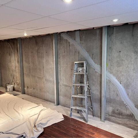 PowerBrace™ Installation Brings Lasting Foundation Support in Val-Des-Sources, Qc - After Photo