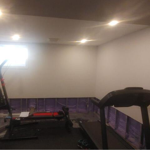 Frampton Home Protected from Basement Water Infiltration - Before Photo