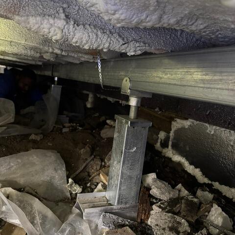 Complete crawl space stabilization with the SmartJack™ system - After Photo