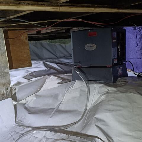 Crawl space remediation in Saint-Lucien, Quebec - After Photo