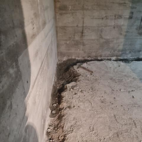 A converted basement, no water worries in Sainte-Marie-Salome, Quebec - Before Photo