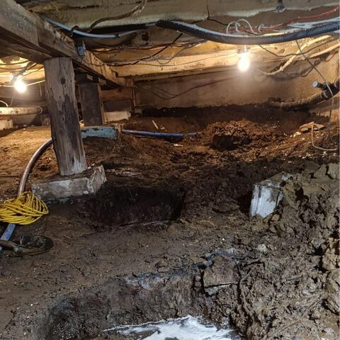 Moisture Control and Structural Reinforcement in Havelock, Quebec - Before Photo