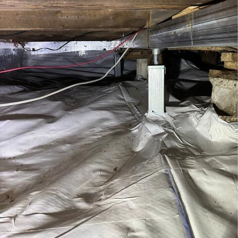 Complete crawl space repair in Notre-Dame-du-Mont-Carmel, QC - After Photo