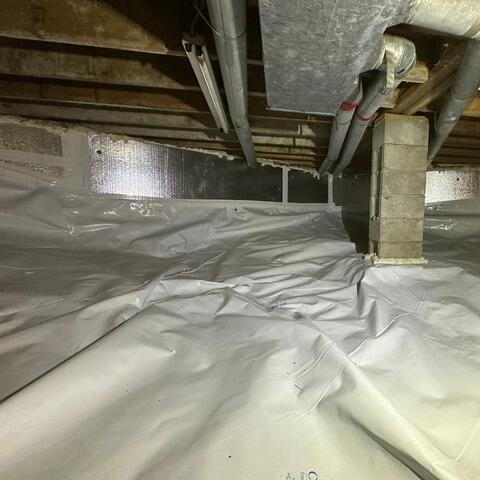 A lasting solution for a damp crawl space in Notre-Dame-du-Mont-Carmel, Quebec - After Photo