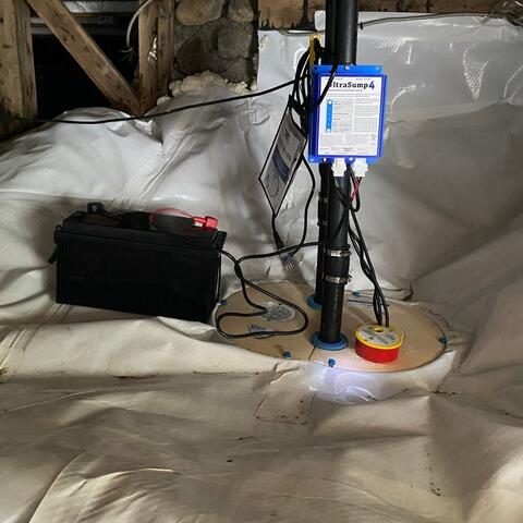 Stabilized and encapsulated crawl space in Saint-Esprit, Quebec - After Photo