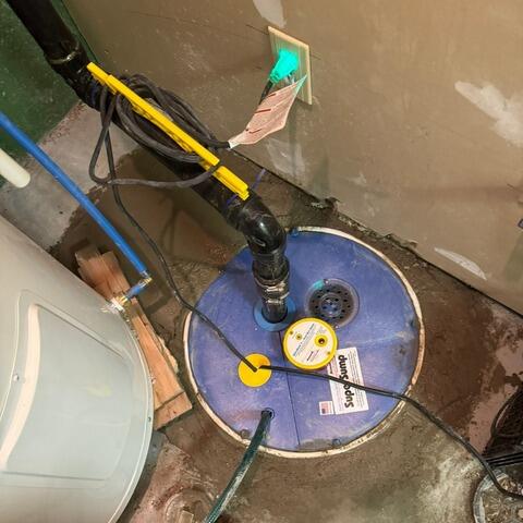 Installation of a SuperPump sump pump in Maskinonge, Quebec - After Photo