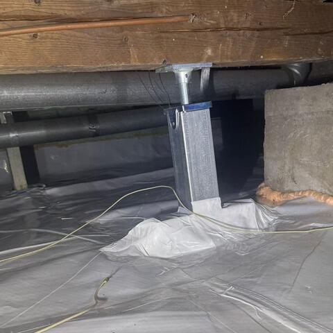 Complete encapsulation to remove moisture from the crawl space in Gatineau, QC - After Photo