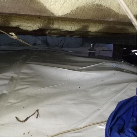 Repairing a crawl space in Marston, QC - After Photo