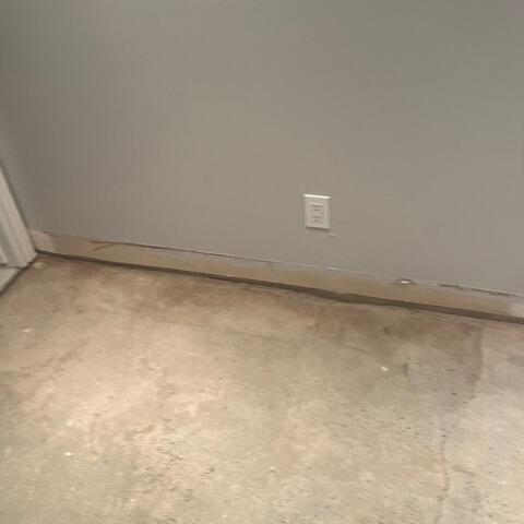 Basement Waterproofing and Crack Repair in Vaudreuil-Dorion, QC - Before Photo