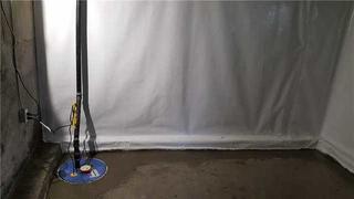 A basement waterproofed in Deux-Montagnes