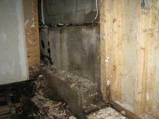 Waterproofing this basement in Brownsburg-Chatham, Qc