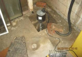 Changing of a sump pump in Roxboro, Qc