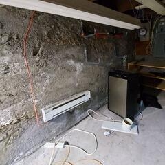 A dry basement with our waterproofing systems in Saint-Paul-De-L'ile-Aux-Noix, Quebec