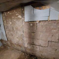 Our StableLock to stabilize a sagging wall in Saint-Jospeh-De-Beauce, Quebec