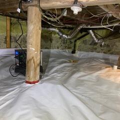 Encapsulating a crawl space to avoid further structural problems!