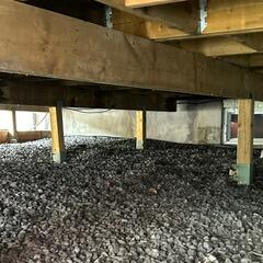 Réparation complète de vide sanitaire à Deschaillons-sur-Saint-Laurent, Québec