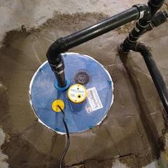 Solution de drainage installée à Boischatel, QC