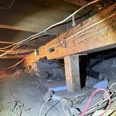 Dried crawl space and stabilized structure in Saint-Ambroise-De-Kildare, Quebec