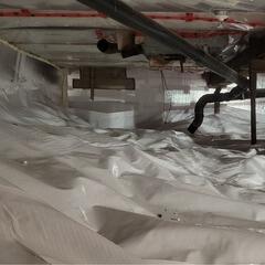 Renovation of a damp crawl space through encapsulation in Saint-Patrice-de-Beaurivage, QC