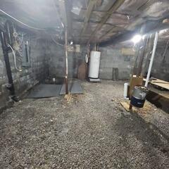 A basement that's finally dry, free of moisture and unpleasant surprises in Frelighsburg, Quebec