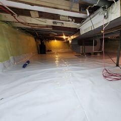 Transformation d'un vide sanitaire humide à Saint-Pierre-Baptiste, Québec avec le système CleanSpace