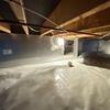 Transforming a damp crawl space into a clean, insulated area in Laurierville, Quebec
